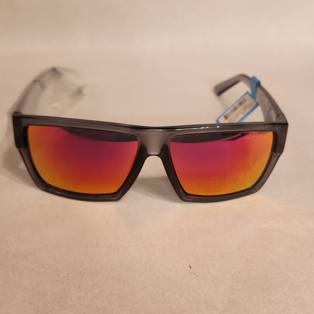 Men's Polarized Sports Sunglasses with Red-Orange Mirrored Lenses